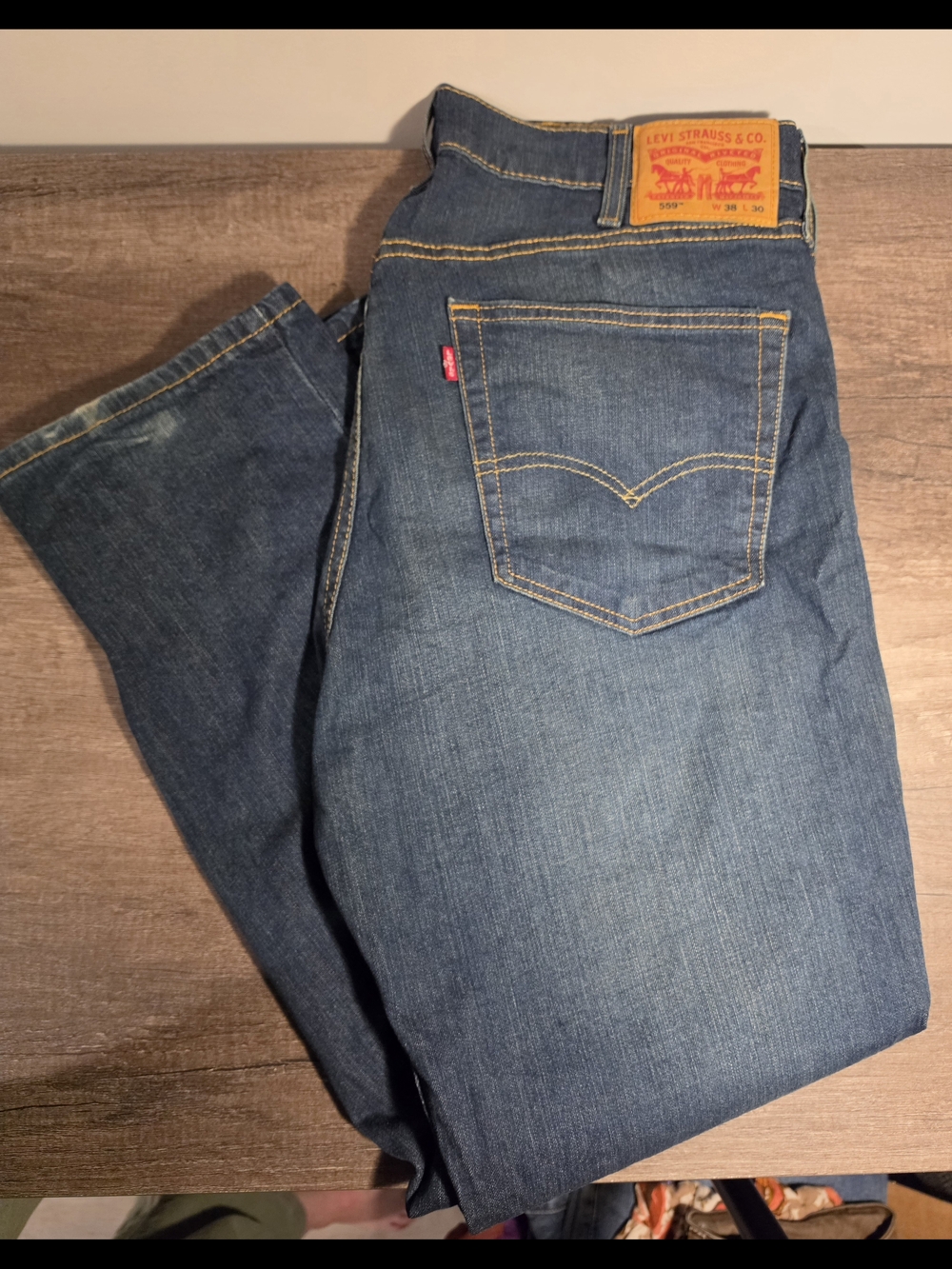 Levi's Men's Blue 559 Straight-Leg Jeans